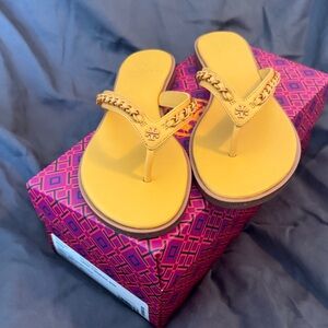 Tory Burch Everly Sandals (light turmeric)